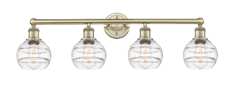 Industrial Lighting for Pharmaceutical ManufacturingEdison Four Light Bath Vanity