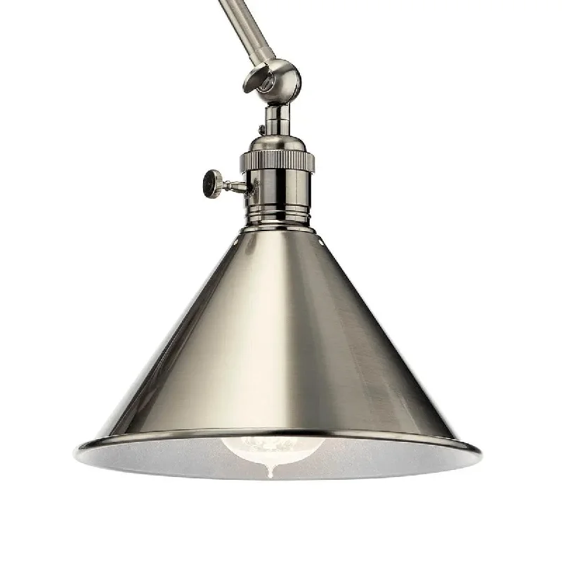 Adjustable Industrial Lighting for Flexible IlluminationEllerbeck 10" 1-Light Wall Sconce, Pewter Finish