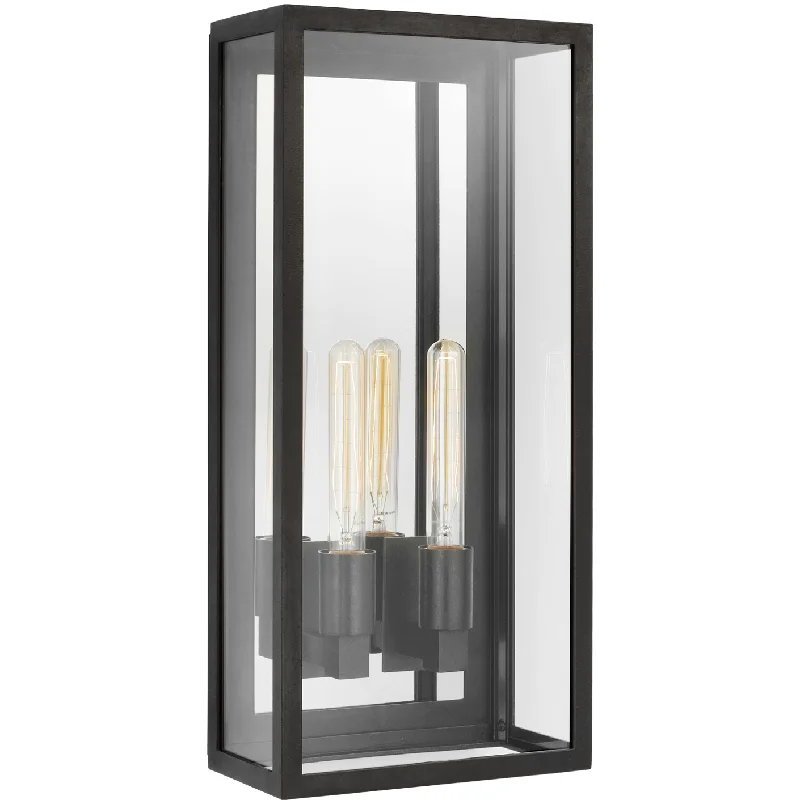 Track lighting for outdoor gardensFresno Large 2-Light 3/4 Wall Lantern