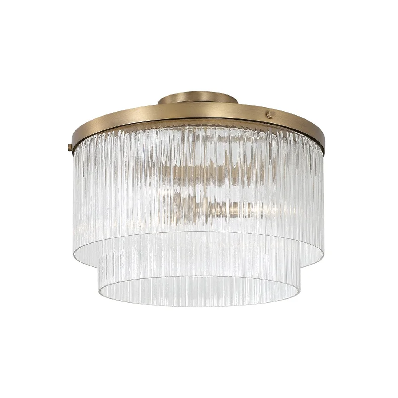 Industrial Area Lighting for Large Open SpacesVaughn Three Light Pendant