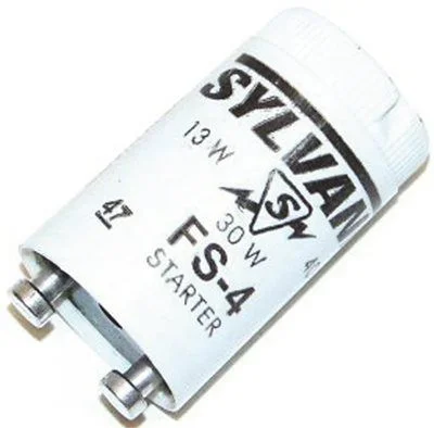 Contemporary track lighting in black finishSylvania Fluorescent Starter For Use With F13 F30 And F40 Preheat Lamps Fs4