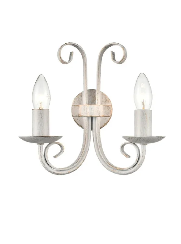 Track lighting for task lighting in workshopsAbbey 2Lt Wall Bracket - Painted White & Brushed Gold Finish Track lighting for task lighting in workshopsAbbey 2Lt Wall Bracket - Painted White & Brushed Gold Finish
