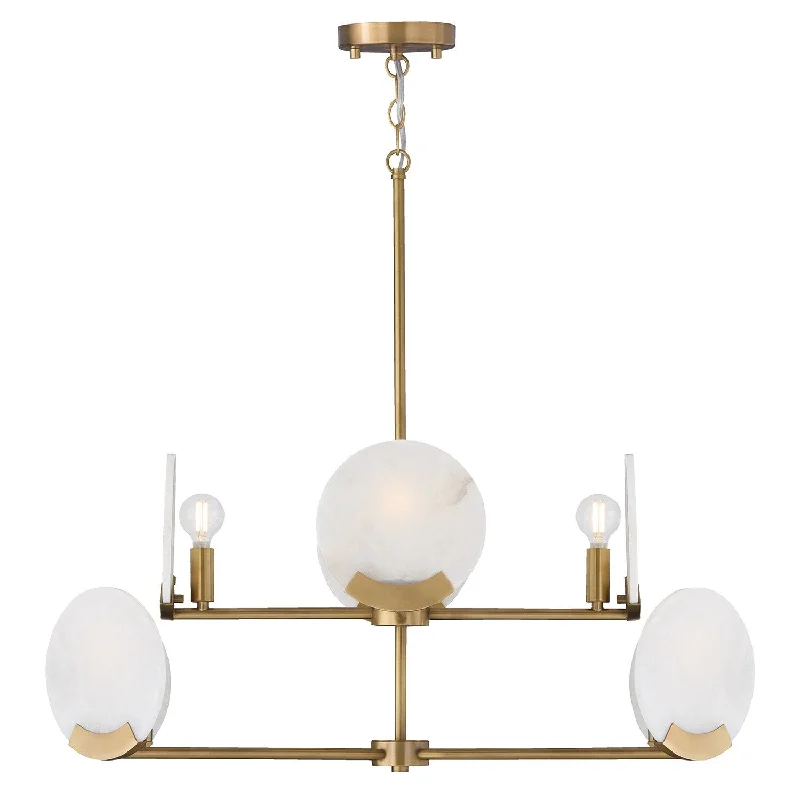 Industrial Lighting with High CRI (Color Rendering Index) for True Color PerceptionOriya Eight Light Chandelier