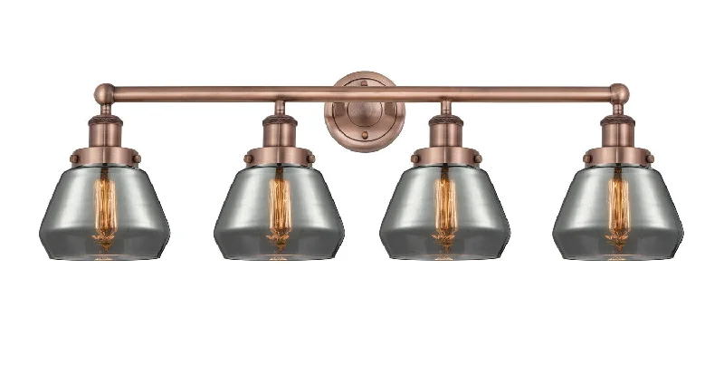 Industrial Lighting for Textile MillsEdison Four Light Bath Vanity