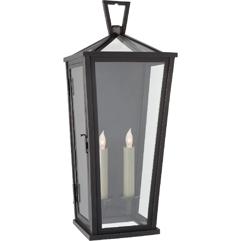 Track lighting with a decorative track designDarlana Medium Tall 3/4 Wall Lantern