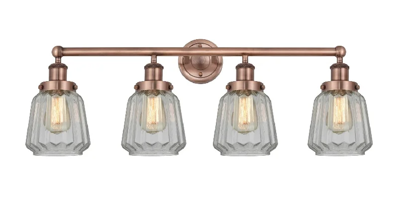 Industrial Task Lighting for Precision WorkstationsEdison Four Light Bath Vanity