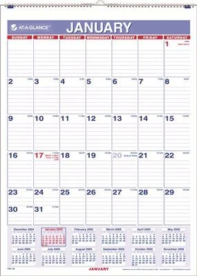 Track lighting with a chunky, bold designAt-A-Glance Monthly Wall Calendar With Ruled Daily Blocks January-December 8 X 11 Track lighting with a chunky, bold designAt-A-Glance Monthly Wall Calendar With Ruled Daily Blocks January-December 8 X 11