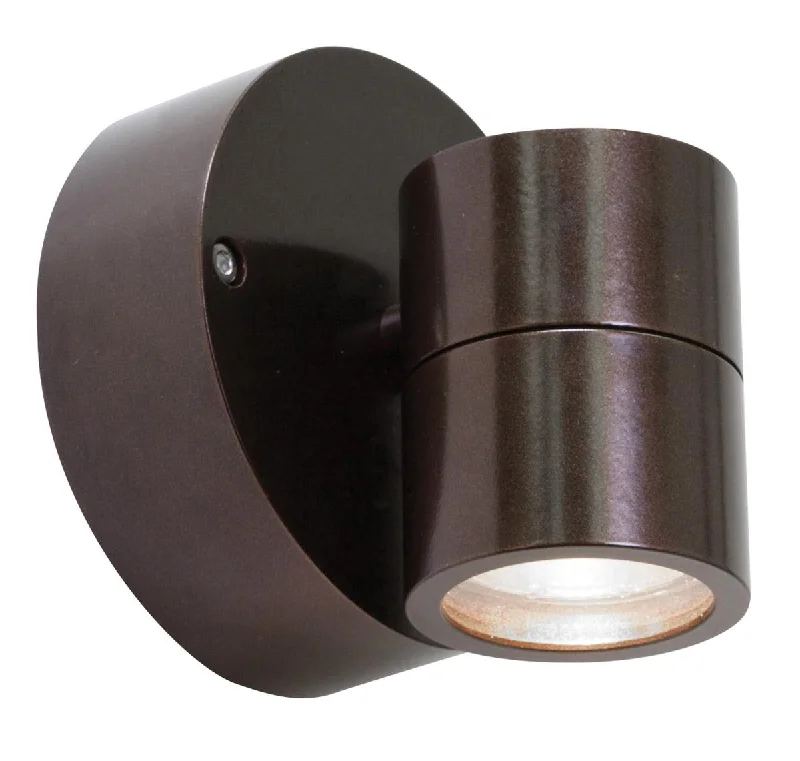 Industrial Exit Sign Lighting for Quick EvacuationKO 5 In 1 Light Outdoor Wall Light Bronze Finish