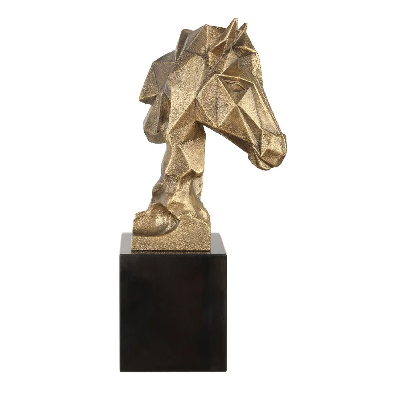 Industrial Lighting for Printing Press FacilitiesChiseled Horse Bust Sculpture