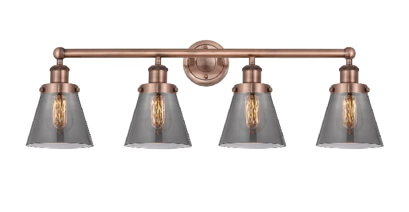 Industrial Lighting for Woodworking FactoriesEdison Four Light Bath Vanity