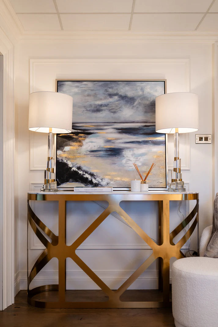 Track lighting for illuminating walkwaysCannes Console Table Gold - Finish