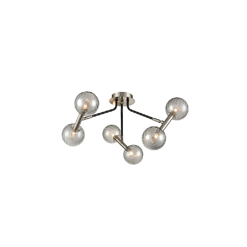 Track lighting with integrated LED driversAmos 6/10Lt Flush Light - Black & Gold Finish Track lighting with integrated LED driversAmos 6/10Lt Flush Light - Black & Gold Finish