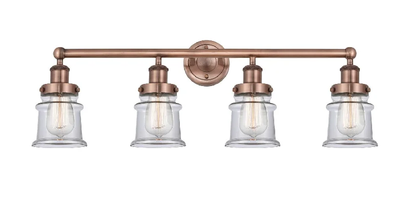 Industrial Pendant Lighting for Machine ShopsEdison Four Light Bath Vanity