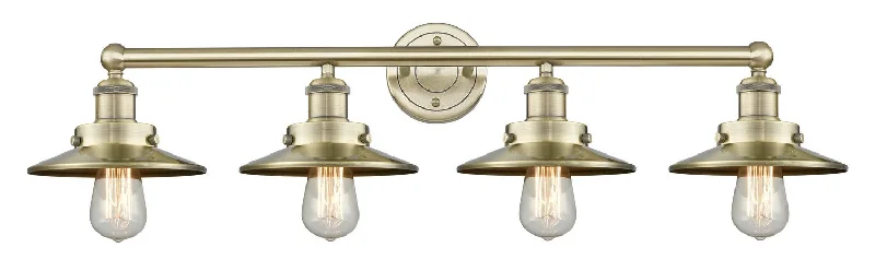 Industrial Exit Sign Lighting for Quick EvacuationDowntown Urban Four Light Bath Vanity Industrial Exit Sign Lighting for Quick EvacuationDowntown Urban Four Light Bath Vanity