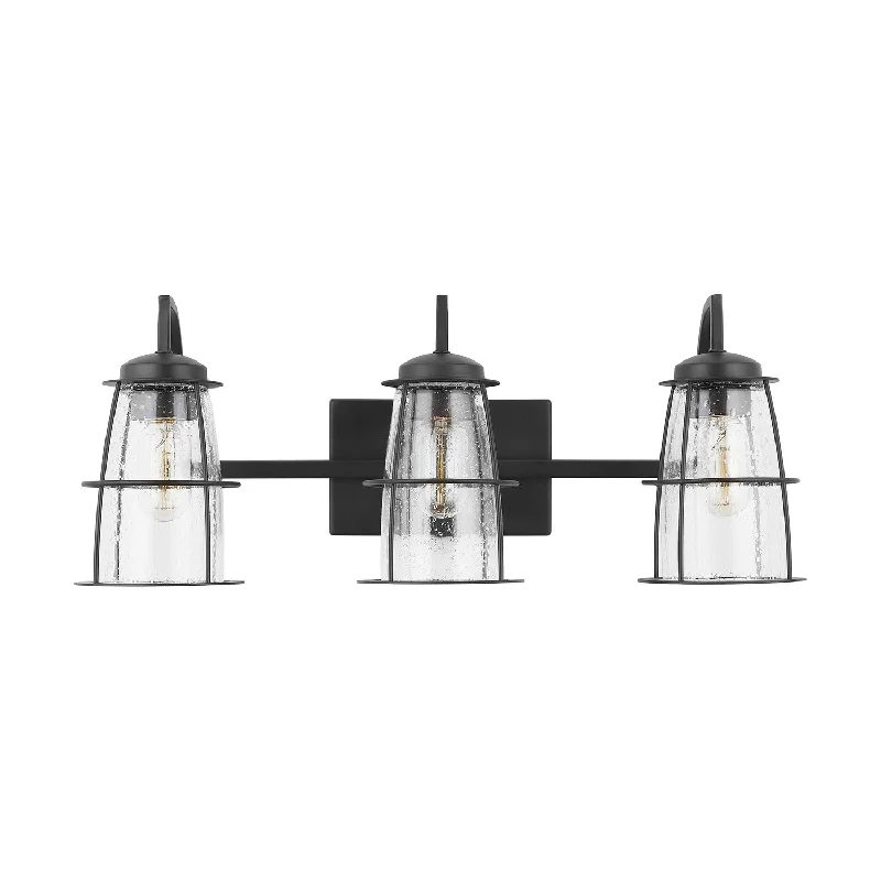 Modern track lighting with LED bulbsSapelo Bathroom Vanity Light