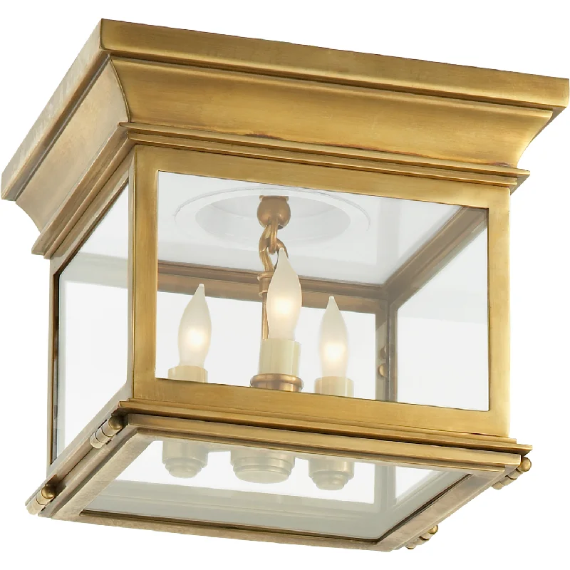 Track lighting for high - ceiling spacesClub Small Square Flush Mount