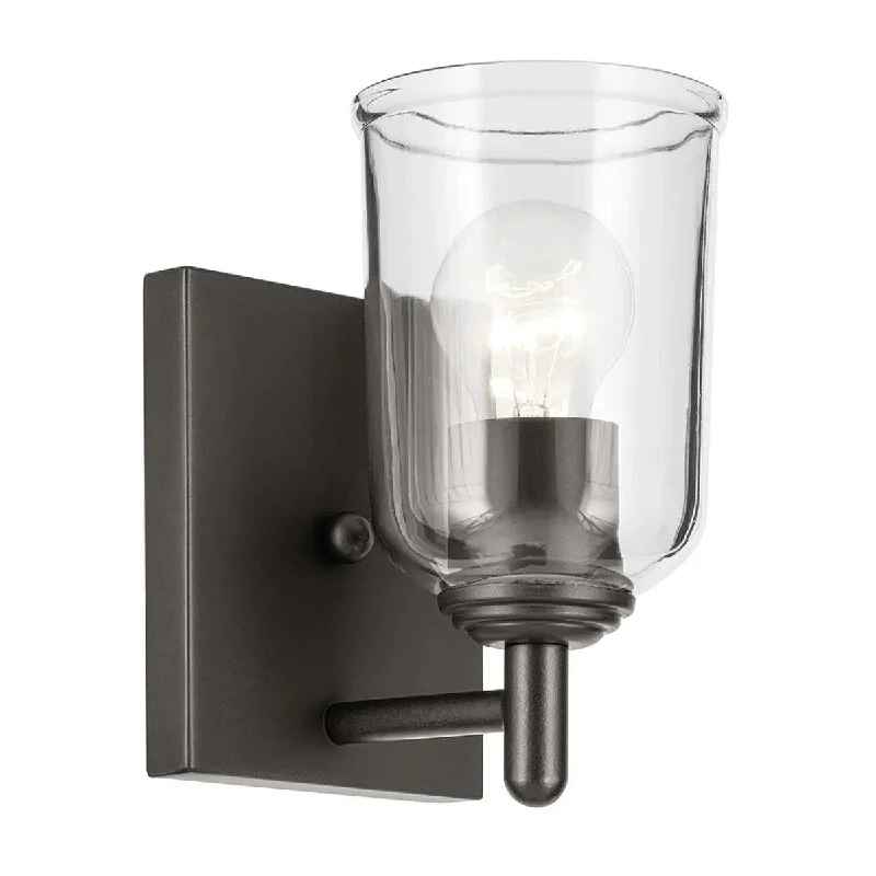 Industrial Lighting with High CRI (Color Rendering Index) for True Color PerceptionShailene 8" 1-Light Wall Sconce, Bronze Finish