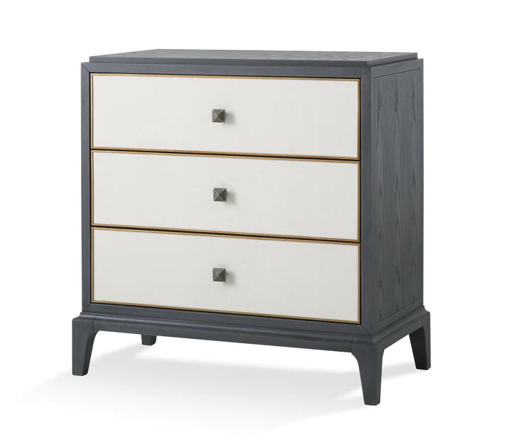 Track lighting for creating a focal pointMonaco 3 Drawer Chest Grey - Finish