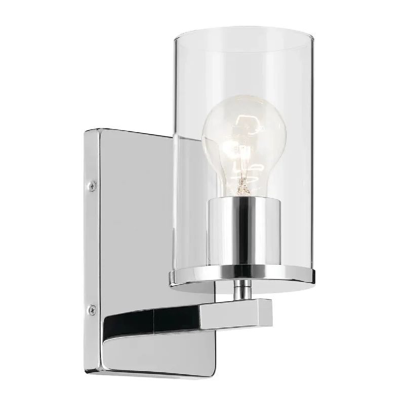 Dust - Resistant Industrial Lighting for Dirty WorkspacesCrosby 9" 1-Light Wall Sconce, Chrome Finish