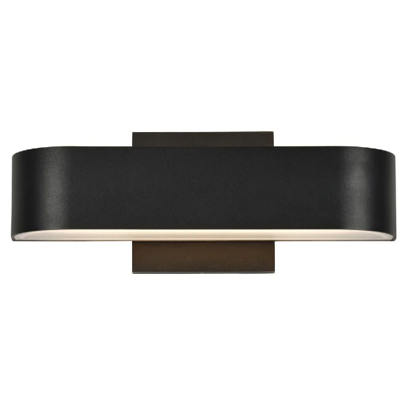 Industrial Lighting for Metal Fabrication ShopsMontreal 12 In. LED Outdoor Wall Sconce Black Finish