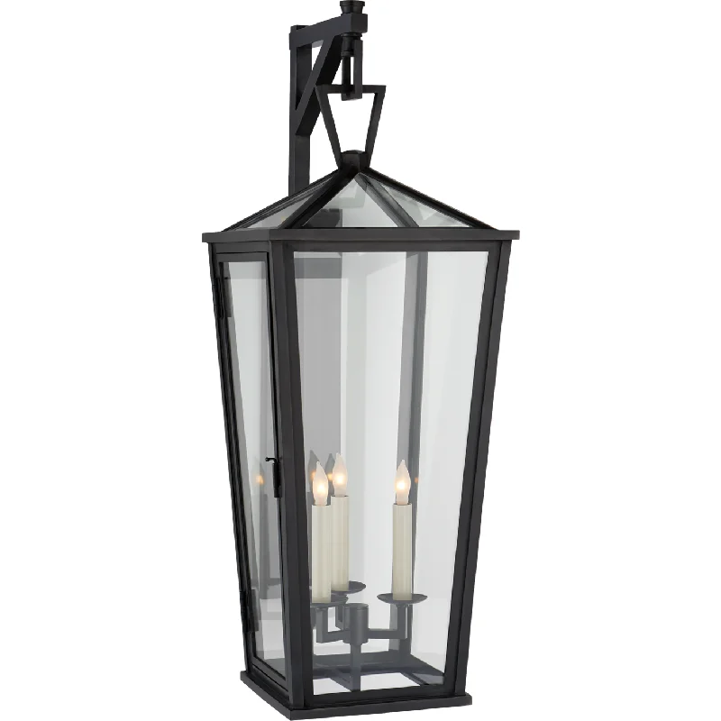 Track lighting with a sleek profileDarlana Large Tall Bracketed Wall Lantern