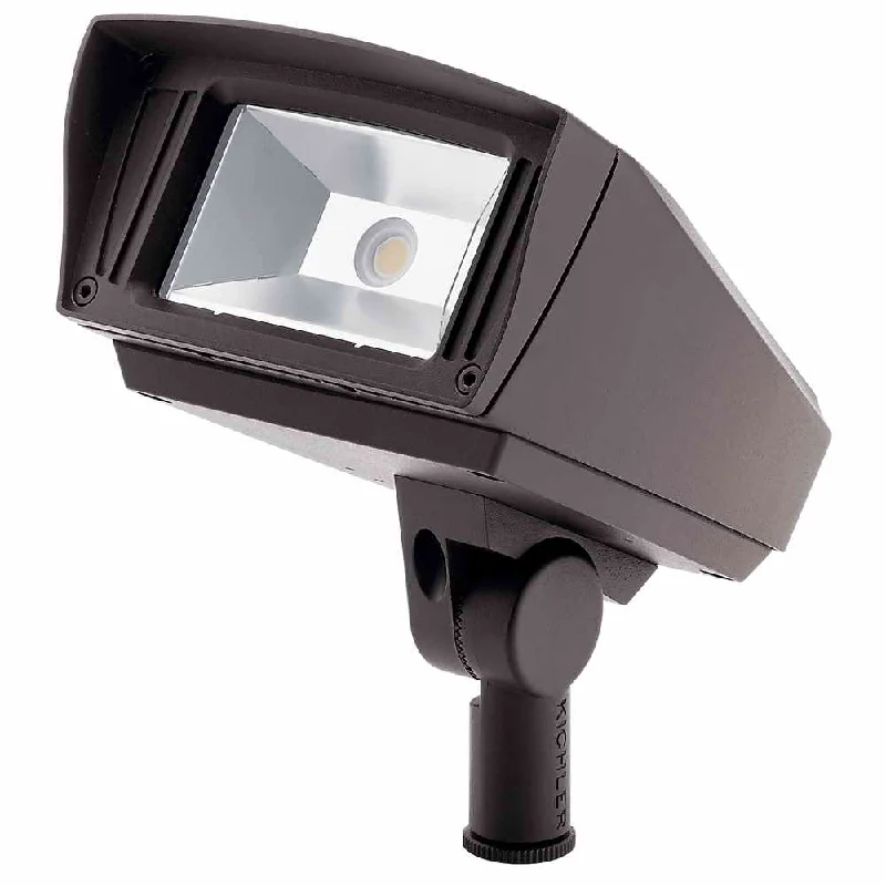 Dust - Resistant Industrial Lighting for Dirty Workspaces12W LED Landscape Flood Light Aluminum Textured Architectural Bronze 1200 Lumens 3000K
