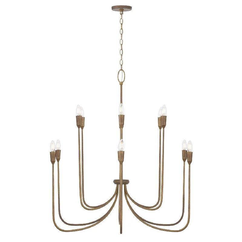 Industrial Flood Lighting for Outdoor Loading DocksMarley 12 Light Chandelier