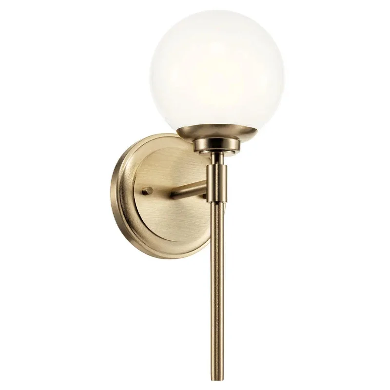 Color - Tunable Industrial Lighting for Special ApplicationsBenno 14" 1-Light Wall Sconce With Opal Glass, Bronze Finish