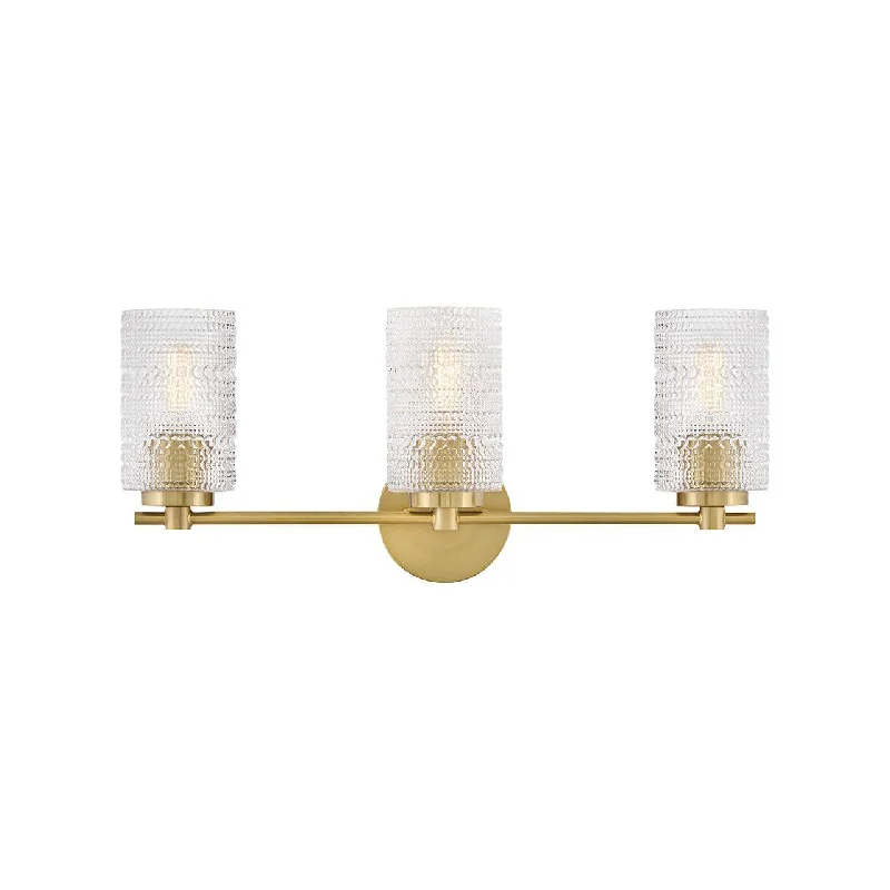 Dimmable track lighting for home officesMabel Medium Three Light Vanity