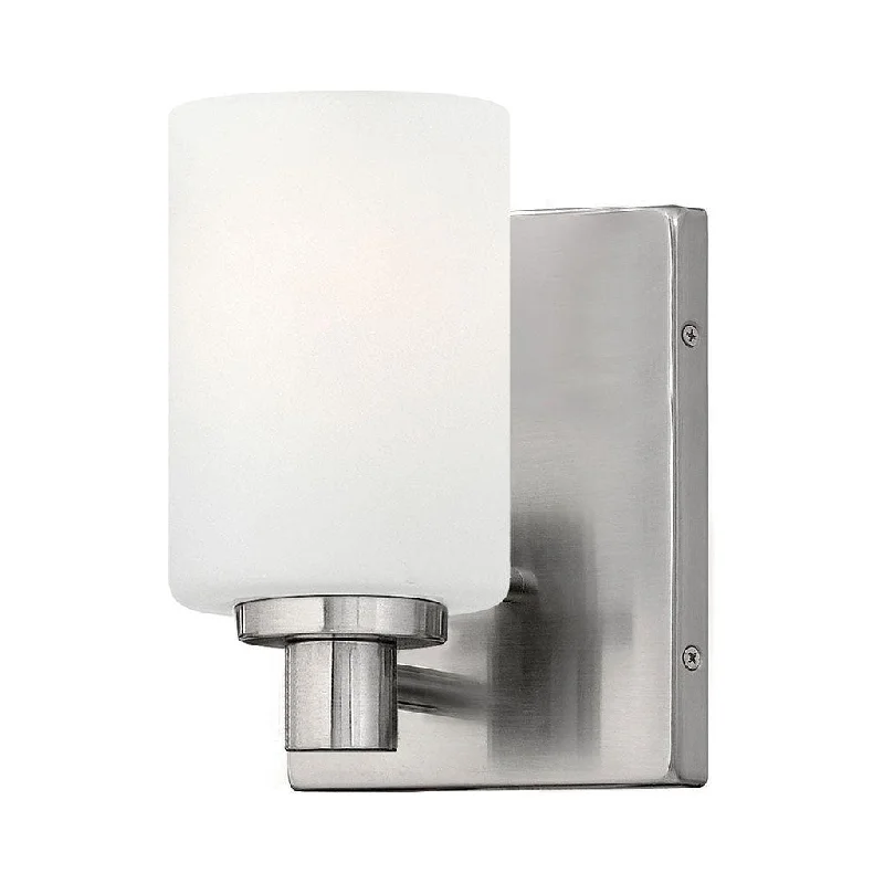 Wireless track lighting for easy installationKarlie Small Single Light Vanity