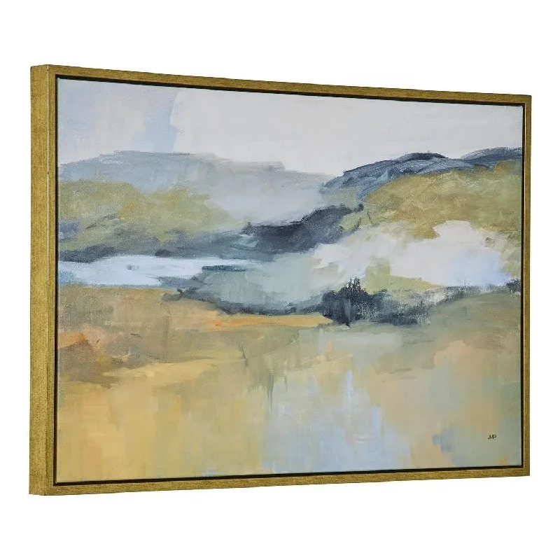 Track lighting for creating a focal pointFolded Hills Landscape Art