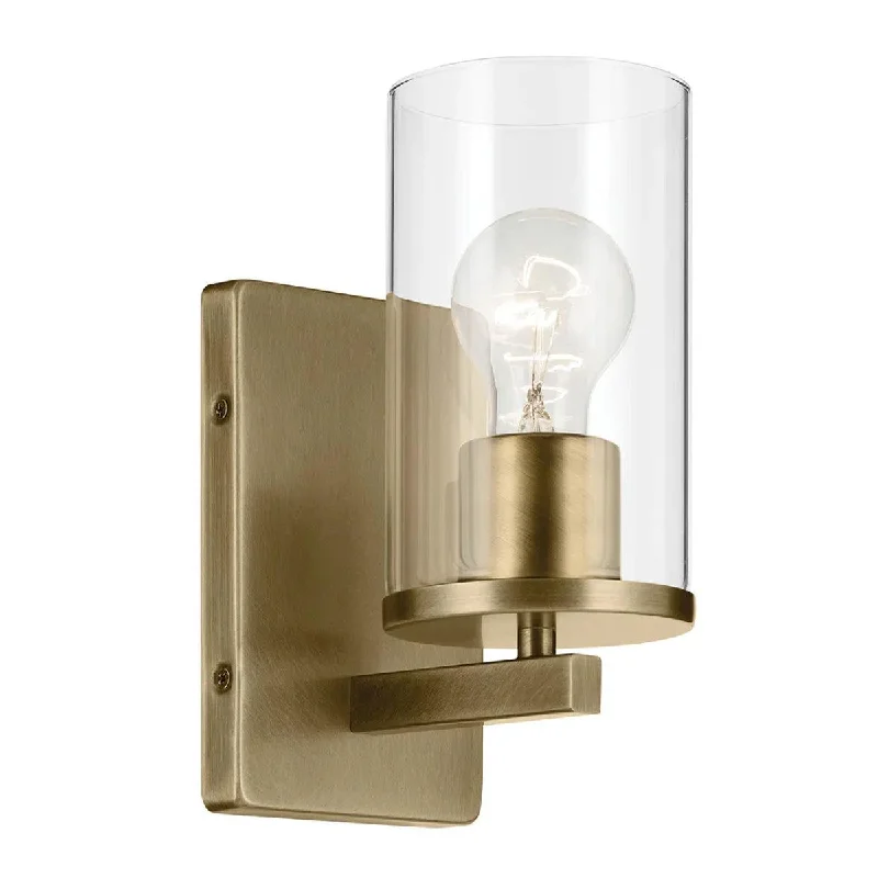 Industrial Lighting for Automotive Manufacturing PlantsCrosby 9" 1-Light Wall Sconce, Gold Finish