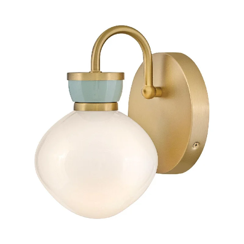 Track lighting with a brushed nickel finishLucy Small Single Light Sconce