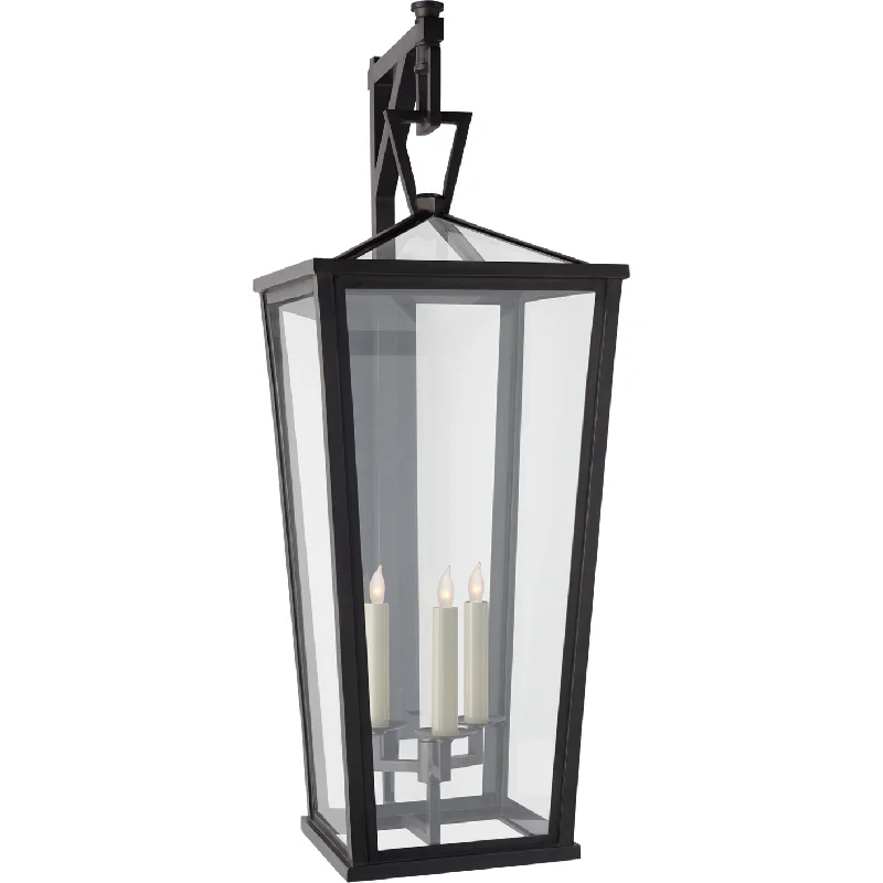 Track lighting for outdoor gardensDarlana Grande Tall Bracketed Wall Lantern