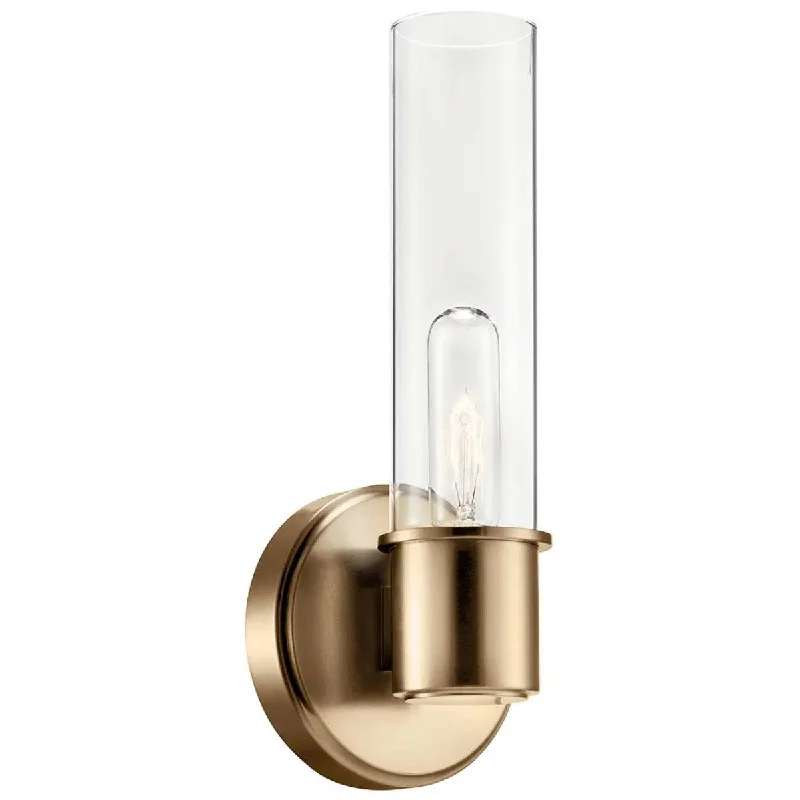 Industrial Ceiling - Mounted Lighting for Assembly PlantsAviv 13" 1-Light Wall Sconce, Bronze Finish