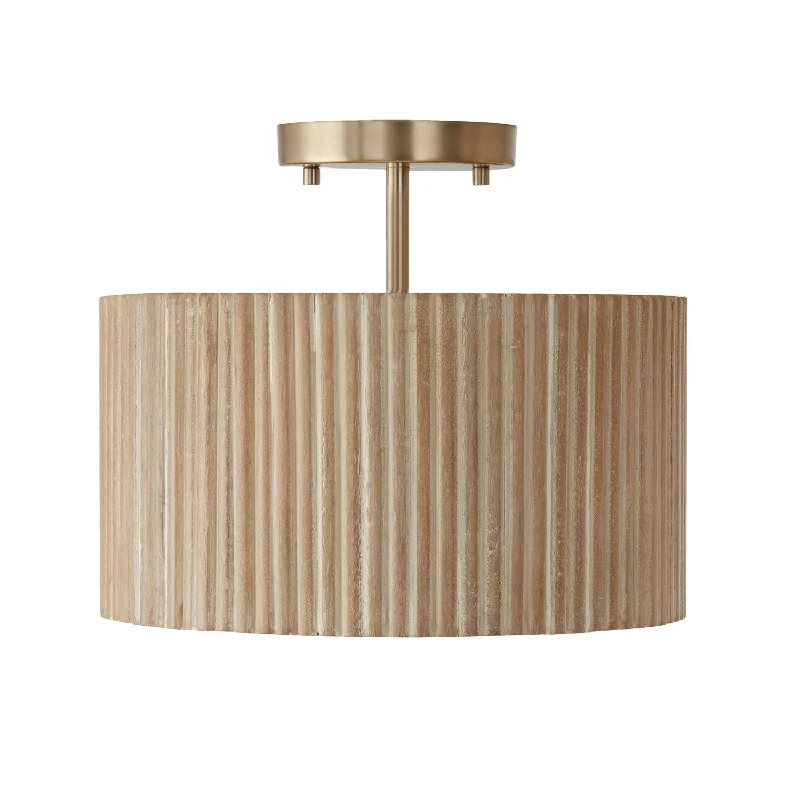 Industrial Lighting with High CRI (Color Rendering Index) for True Color PerceptionDonovan One Light Semi-Flush Mount