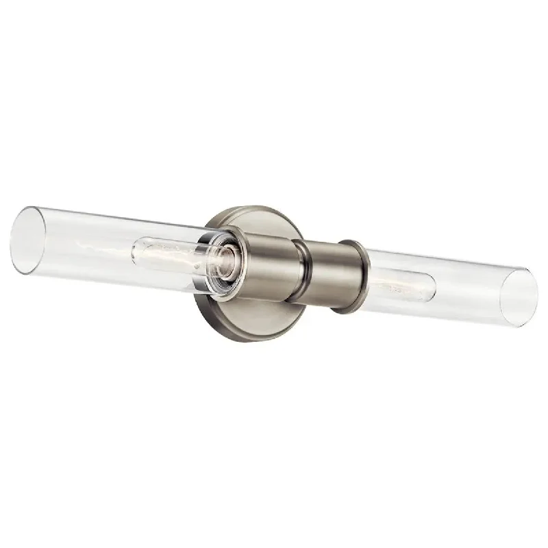 Low - Bay Industrial Lighting Fixtures for Small FactoriesAviv 24" 2-Lights Wall Sconce, Brushed Nickel Finish