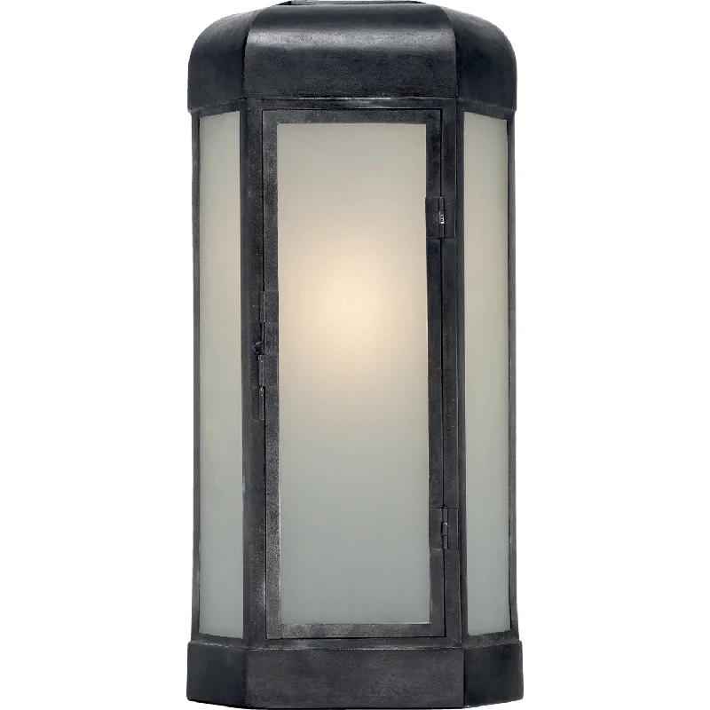 Track lighting with frosted glass shadesDublin Large Faceted Sconce