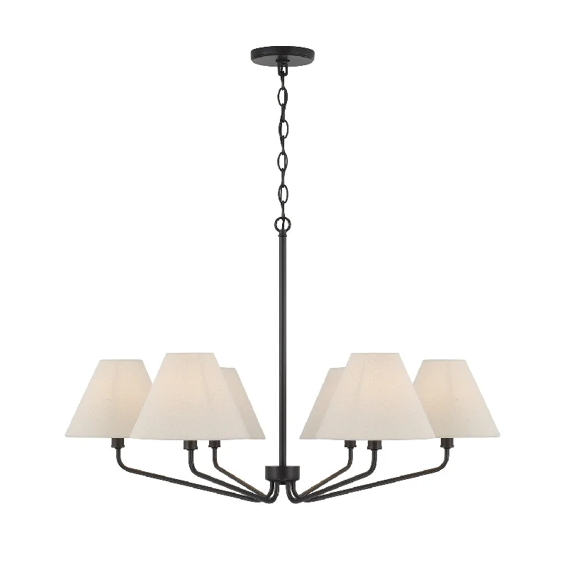 Industrial Flood Lighting for Outdoor Loading DocksChadwick Six Light Chandelier