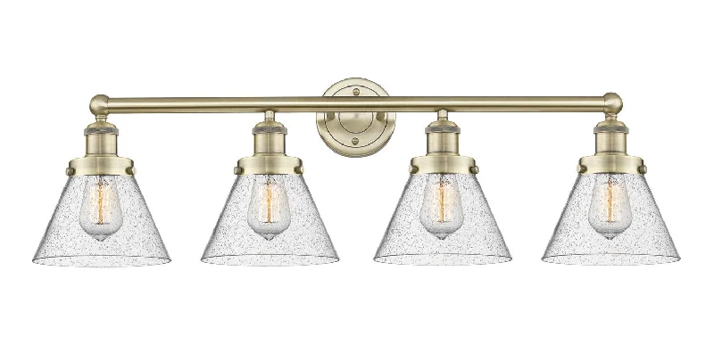 Industrial Lighting for Pharmaceutical ManufacturingEdison Four Light Bath Vanity