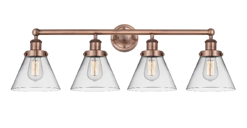 Industrial Lighting for Pharmaceutical ManufacturingEdison Four Light Bath Vanity