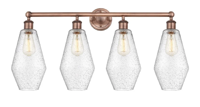 Industrial Lighting for Metal Fabrication ShopsDowntown Urban Four Light Bath Vanity