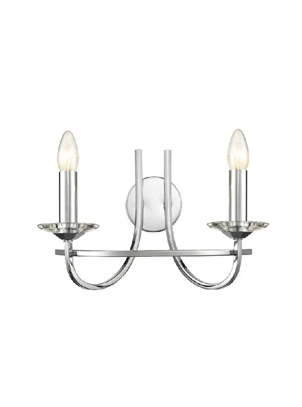 Track lighting for creating a focal pointmarble wall lamps with luxurious veining for high - end living spacesLottie 2Lt Indoor Double Wall Light - Chrome/Bronze Finish Track lighting for creating a focal pointmarble wall lamps with luxurious veining for high - end living spacesLottie 2Lt Indoor Double Wall Light - Chrome/Bronze Finish