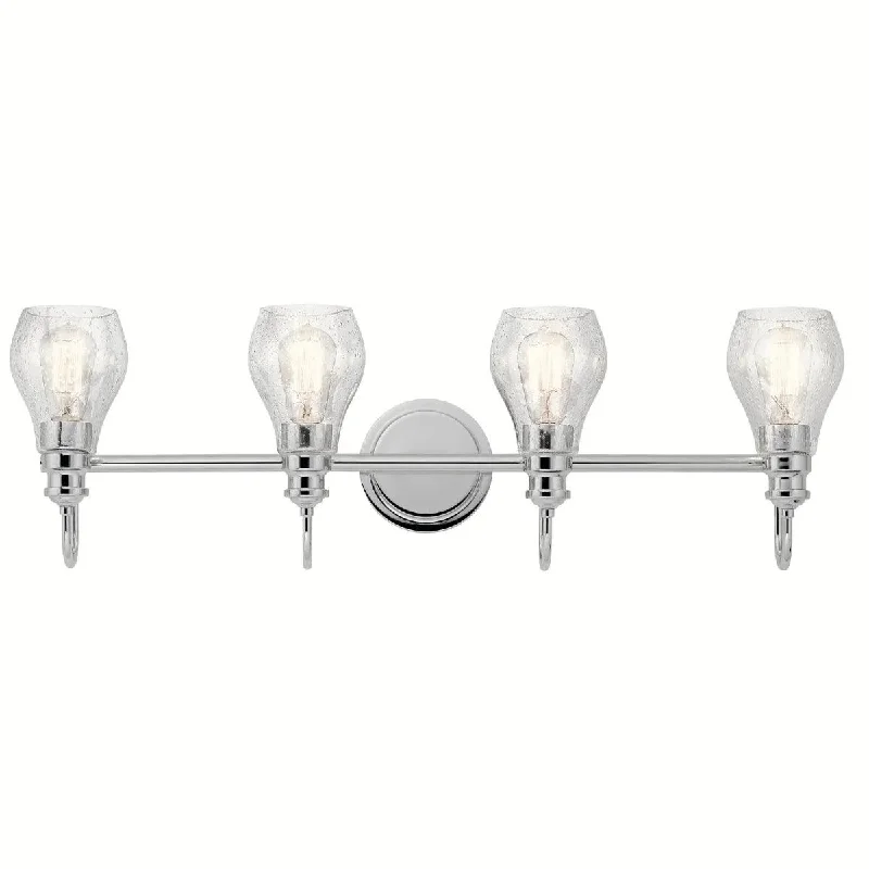 Industrial Lighting for Furniture FactoriesGreenbrier 34 In 4-Lights Bathroom Vanity Light With Clear Seeded Glass, Chrome Finish Industrial Lighting for Furniture FactoriesGreenbrier 34 In 4-Lights Bathroom Vanity Light With Clear Seeded Glass, Chrome Finish