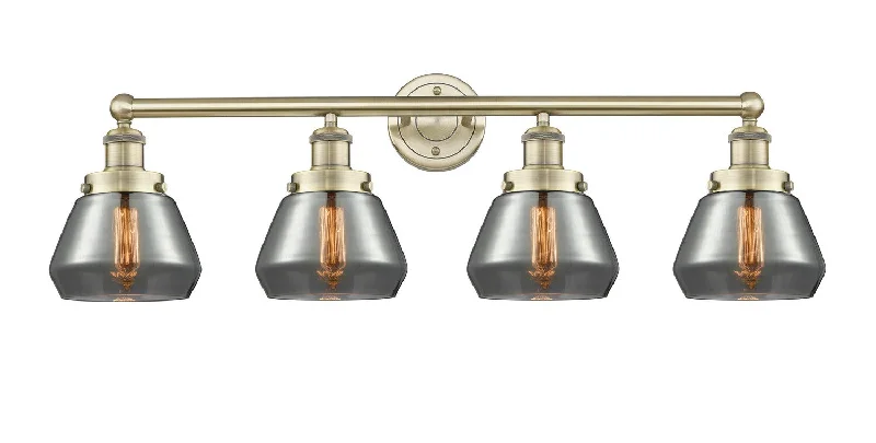 Dimmable Industrial Lighting for Ambiance ControlEdison Four Light Bath Vanity