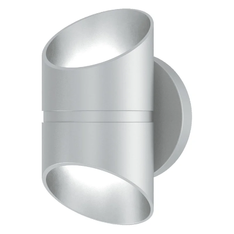 Industrial Lighting for Woodworking FactoriesMarino 8 in. LED Outdoor Wall Sconce Silver Finish