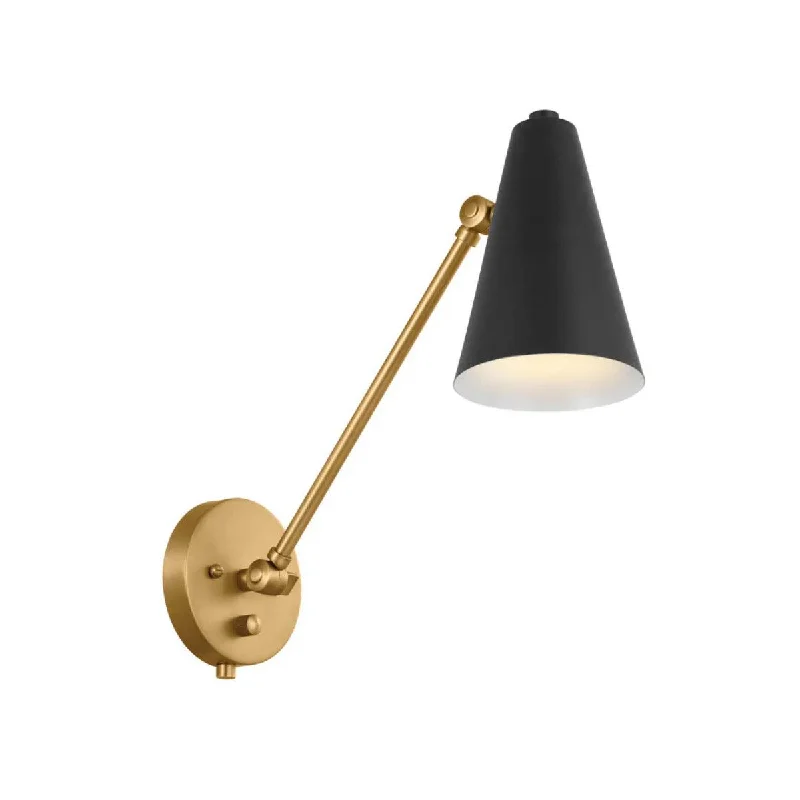 Explosion - Proof Industrial Lighting for Hazardous LocationsSylvia 8" 1-Light Swing Arm, Gold Finish