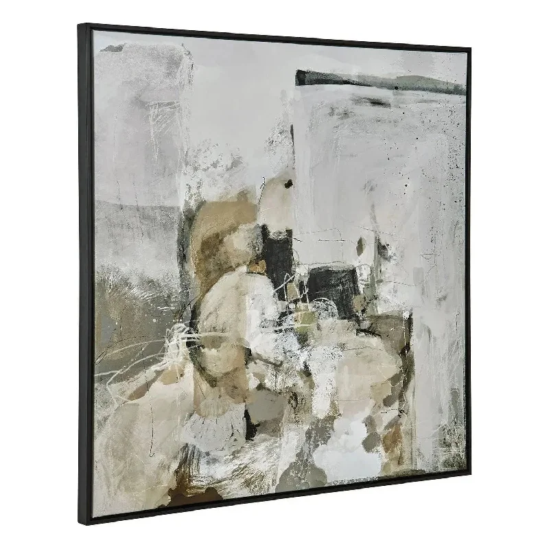 Track lighting for accentuating artworksSolace I Abstract Art