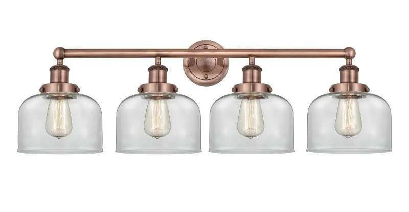 Dust - Resistant Industrial Lighting for Dirty WorkspacesEdison Four Light Bath Vanity Dust - Resistant Industrial Lighting for Dirty WorkspacesEdison Four Light Bath Vanity