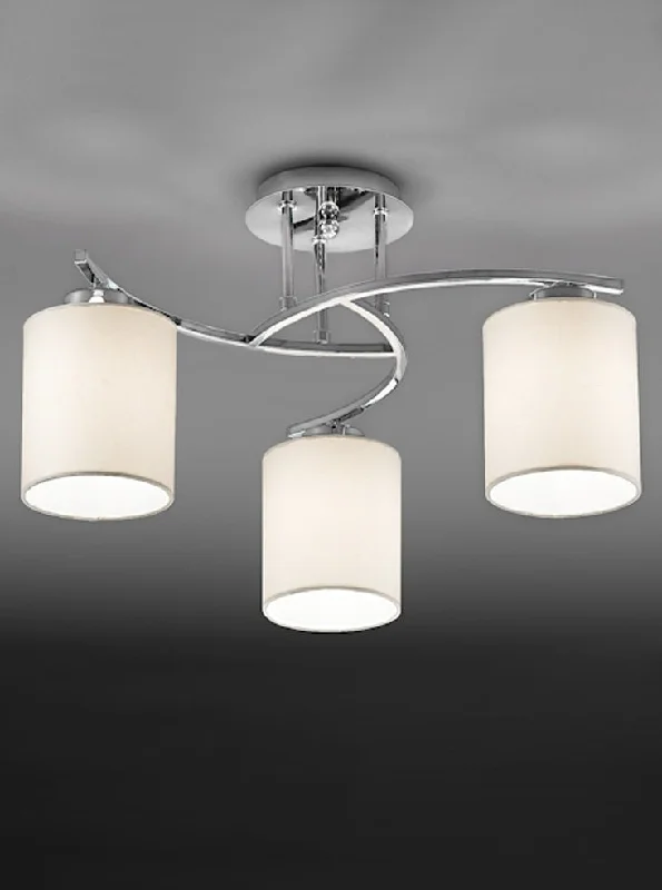 Track lighting for task lighting in workshopsHector 3/5Lt Indoor Semi Flush Ceiling Light - Chrome Finish Track lighting for task lighting in workshopsHector 3/5Lt Indoor Semi Flush Ceiling Light - Chrome Finish